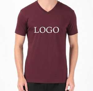 T-shirt décontracté de qualité supérieure à manches courtes et col en V pour homme, coupe ajustée, respirant, léger, élégant, à porter tous les jours en été, t-shirt à col en V - Product Image 3