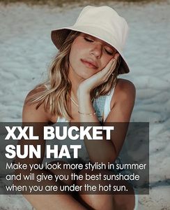 Extra <b>Large</b> Unisex Reversible Cotton <b>Bucket</b> <b>Hat</b> Designer's Silk Summer Sun Fishing <b>Hat</b> Knitted Pattern High Quality Satin Custom - Product Image 5