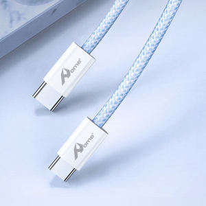 60W TYPE-C à TYPE-C 3M 1101226 BLEU Cuivre pur USB Tipo C Câble de charge rapide 6A/60W/3A emballé dans une boîte - Product Image 5