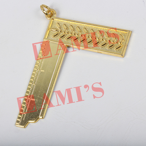 Collier maçonnique Grand Lodge Bijou Plaqué Or Franc-Maçon Regalia Bijou Collier Maçonnique Personnalisé Bijou - Product Image 3