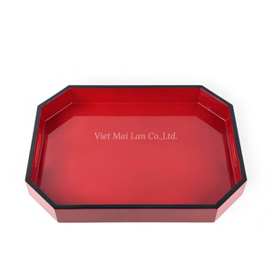 Bandeja Tradicional de Laca Hecha a Mano para Servir y Decoración del Hogar de Vietnam - Product Image 2