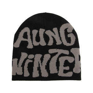 หมวกถักผ้าแจ็คการ์ดปักโลโก้ด้วยผ้าซาตินสำหรับชายหาดและฉากธุรกิจสำหรับฤดูหนาวออกแบบได้ตามต้องการ - Product Image 5