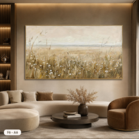 Tableau mural floral de haute qualité sur toile, édition Vietnam, marque HALO, peinture originale faite à la main, impression numérique, encadré, modèle F6-A6