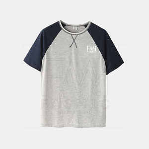 2025 dernière mode d'été Logo personnalisé hommes T-Shirt ensembles courts décontracté couleur unie respirant impression numérique tissu personnalisé - Product Image 6