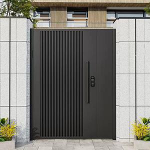 Puerta Exterior de Seguridad Residencial de Aluminio Metálico, Personalizable, para Patio Trasero - Product Image 3