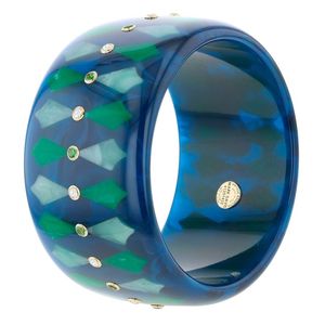 Bracelets joncs vintage faits main en résine multicolore – Bijoux artisanaux de qualité supérieure, design élégant pour femme - Product Image 3