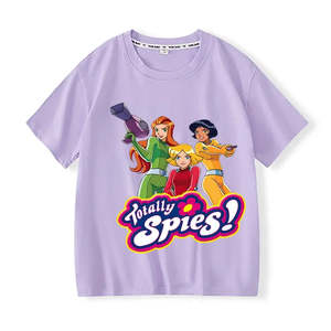 T-shirt de dessin animé Totally Spies pour enfants en tissu jersey imprimé - Product Image 2