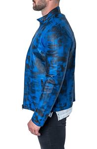 แจ็คเก็ตหนังผู้ชายสไตล์วินเทจ  คอตั้ง  กระเป๋าซิป  มีหลายสีให้เลือก - Product Image 6