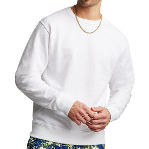 Sudaderas cómodas blandidas de algodón de alta calidad, sudadera holgada superior, sudadera básica de cuello redondo - Product Image 1