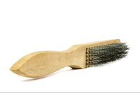 Brosse à fil métallique en acier inoxydable OEM la plus vendue, avec manche en fer, pour applications industrielles, mécaniques et bricolage, garantie 3 ans