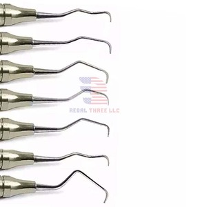 Ensemble de 7 instruments dentaires chirurgicaux Curettes dentaires parodontales Gracey - Product Image 5