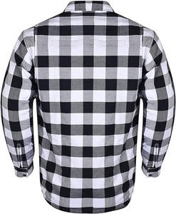 Chemise de motard personnalisée pour homme et femme, en coton % intérieur, noir gris, équipement de protection, cruisers, imperméable, fermeture éclair, flanelle blindée - Product Image 5