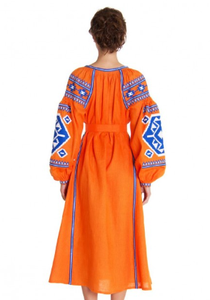 เสื้อแขนยาว Vyshyvanka ลายปักแฟชั่น,ชุดเดรสแฮนด์เมดคอวี - Product Image 4