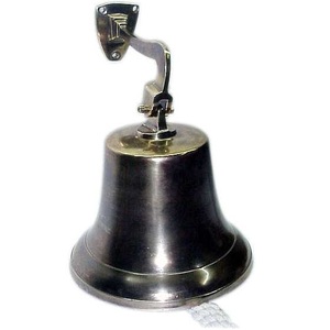 Campana de mano de latón náutico de venta superior con mango de madera Campana colgante de pared Campana de escritorio Artículo decorativo para el hogar de alta calidad Nuevo diseño - Product Image 5