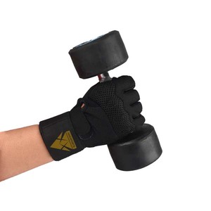 Guantes de cuero para entrenamiento personalizados de la mejor calidad al por mayor protección superior para gimnasio deportes correa de muñeca ajustable para entrenamientos de gimnasio - Product Image 6