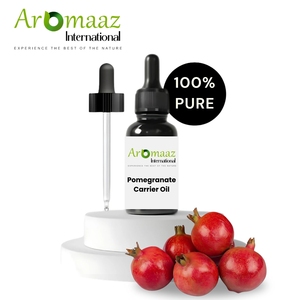 Liquide antimicrobien d'huile de graine de grenade pressée à froid d'AROMAAZ INTERNATIONAL avec des avantages pour la santé - Product Image 1