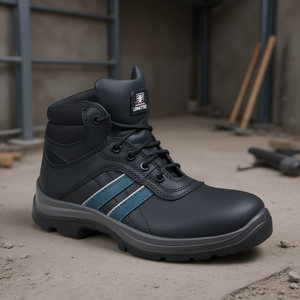 Botas de Seguridad de Cuero Andy S3 SRC EN20345 de Alta Seguridad, Talla 46, Negro/Azul, LEMAITRE Fitness Safety - Product Image 3