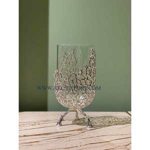 Nouveau élégant argent Ware Branches concepteur support verre clair forme personnalisée grande taille Vase à fleurs décoration de Table Vases à fleurs - Product Image 3