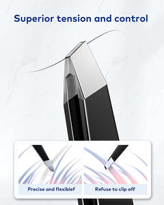 Pinzas para Cejas Cosméticas, Pinzas para Cejas de Acero Inoxidable Personalizadas con Recubrimiento de Color Negro para Belleza - Product Image 3