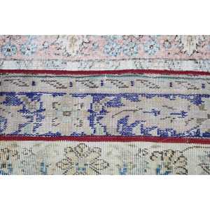 พรมวินเทจขนาด 2x3.1 ฟุต, พรมตุรกีขนาดเล็ก, พรมขนสัตว์โมร็อกโกสีน้ำเงิน - Product Image 5