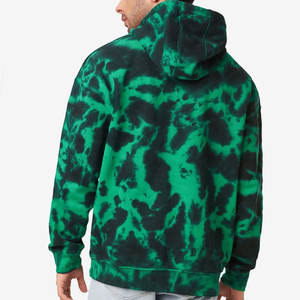 Aduanas bordadas de invierno de gran tamaño Tie Dye Hoodies de calidad superior Tie Dye Drop Shoulder Heavyweight Cotton Fleece Hoodie - Product Image 3