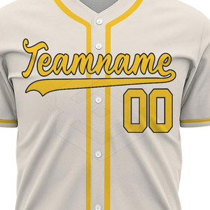 En stock vêtements de sport maillot de baseball pour hommes matériel de haute qualité demi manches confortable maillot de baseball pour hommes - Product Image 5
