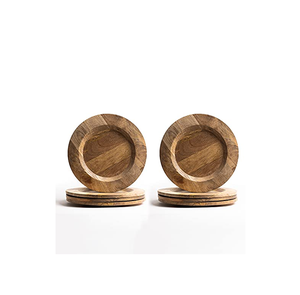 Produit Offre Spéciale Assiettes de présentation en bois d'acacia Assiettes de présentation en bois de manguier de qualité supérieure 2 set - Product Image 1