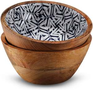 ชามเสิร์ฟพร้อมไม้มะม่วงสีมุก - Product Image 6