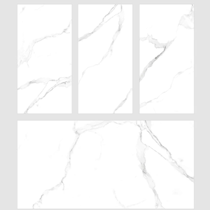 MARBRE SATUARIO VITRIFIÉ en CARREAUX DE SOL EN PORCELAINE FINITION BRILLANTE en 600X600 600X1200 800X800 MM COULEUR BLANCHE - Product Image 1