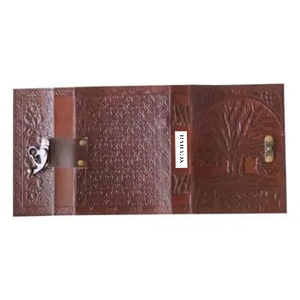<b>Tree</b> of Life Embossed Refillable Leather Journal Handmade Craft Cotton Paper Sketchbook & Notebook Bound Journals for Unisex - Product Image 3
