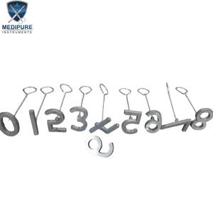 Herramientas de Identificación Animal de Estilo Occidental con Números y Letras, Hierro de Marcar de Aluminio, Instrumentos Veterinarios Duraderos - Product Image 4