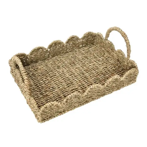 Cesta Rectangular Rústica de Seagrass para Bebé, Tejida a Mano, Natural, para el Regreso a Clases, Directo de Fábrica - Product Image 1