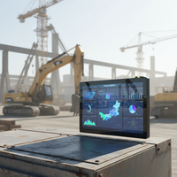 Monitor Táctil Industrial de 21.5 Pulgadas con Montaje Empotrado, 14 Pines RS232 RS422, Control PLC J1900, Panel PC Vesa, Win10