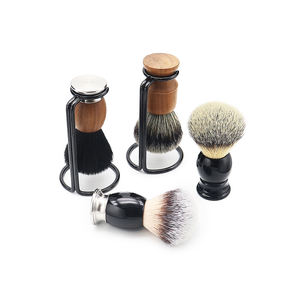 Support de blaireau en acier inoxydable noir support de rasoir stockage sûr pour les outils de rasage - Product Image 6