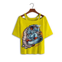 Robe Courte Femme XXL en Jersey de Coton Imprimée Personnalisée T-shirt d'Été Ample à Manches Courtes Décontractée Écologique Respirante