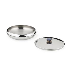 Modern Polished Stainless Steel <b>Bowl</b> <b>with</b> <b>Lid</b> Customizable for Weddings Parties or Business Gifts Wholesale Price - Product Image 2