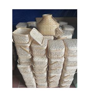 Handmade Bamboo Woven <b>Gift</b> <b>Box</b> with Lid Sustainable Traditional Vietnamese Craft for <b>Wedding</b> and Festival Decorations - Product Image 3