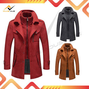 Manteau d'hiver décontracté pour homme, nouveau, élégant, 100 % laine, anti-plis, double boutonnage, écologique - Product Image 3