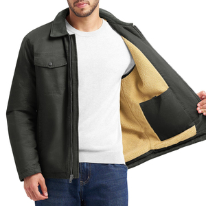 Most Trending Men's <b>Jackets</b> 100% Cotton <b>Canvas</b> <b>Jacket</b> For Man Custom Print Embroidery logo Streetwear Man <b>Jackets</b> - Product Image 5