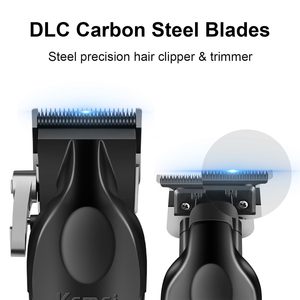 Tondeuse à barbe professionnelle sans fil à lame en T, kit complet pour homme, rasoir électrique à grille avec batterie - Product Image 6