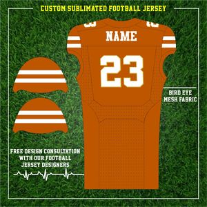 Maillot de football américain haut de gamme personnalisable, ensemble d'uniformes pour jeunes en tissu polyester respirant avec technologie de sublimation - Product Image 3