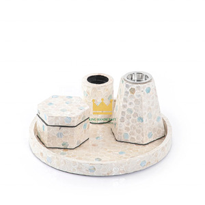 Pink Bakhoor <b>Incense</b> Burner Set with Mother of Pearl Tray <b>Box</b> Eco-Friendly 100% Natural Ramadan Ready From Vietnam - Product Image 2