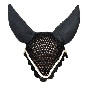 Top Quality Horse Ear <b>Bonnet</b>, Crochet Fly Veil Silent Ear Net Crochet <b>Bonnet</b> with Neoprene Ear Covers, Colorful Horse Ear <b>Bonnet</b> - Product Image 1