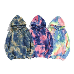 Vente en gros de sweat-shirt à capuche classique unisexe respirant écologique en polyester/coton de haute qualité en polaire de blanchiment d'hiver - Product Image 1