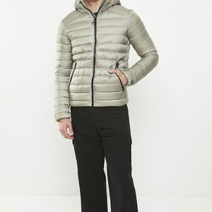 แจ็กเก็ตขนปลาปักเป้าระบายอากาศได้ดีเป็นมิตรกับสิ่งแวดล้อมสำหรับผู้ชายความหนามาตรฐานฤดูหนาวคอตั้ง - Product Image 2