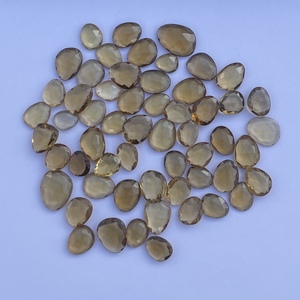 8mm 12mm Naturel Champagne Bière Quartz À Facettes Tranche Goutte Talpe Pierres Précieuses En Vrai Bijoux Réglage Nouveau Stock Top Qualité - Product Image 3