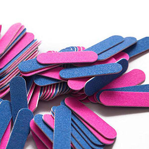 100 pièces/paquet jetable Double face Mini éponge de haute qualité limes à ongles et tampons 5x1.3cm - Product Image 5