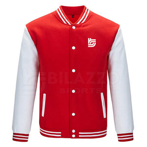 Blouson universel d'hiver style Letterman pour homme, col montant, en toile avec doublure en laine, écologique, fabricant OEM - Product Image 1