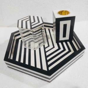 Ensemble de brûleur à bakhoor durable en incrustation d'os avec bois de santal pour l'encens indien, complétant les meubles traditionnels à la maison - Product Image 4