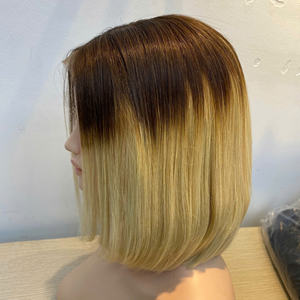 วิกผมบ๊อบ Ombre ผมสั้นสีบลอนด์ - Product Image 2